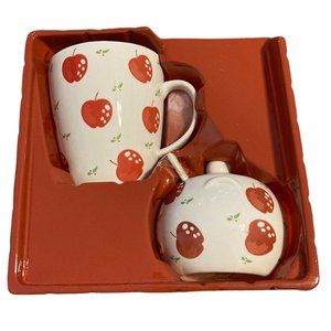 Vintage Apple Cider Gift Set Mug Sugar Bowl Still